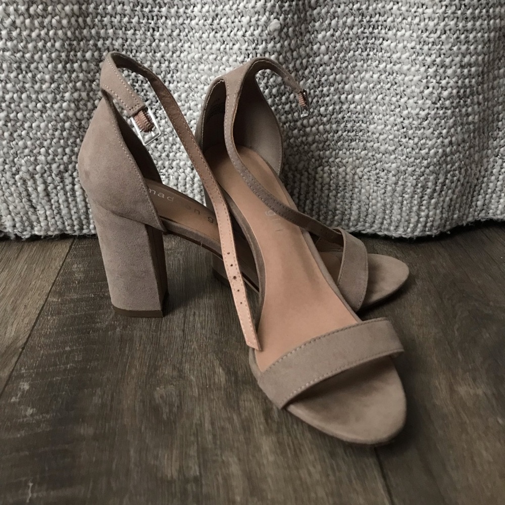 suede nude steve madden heels
